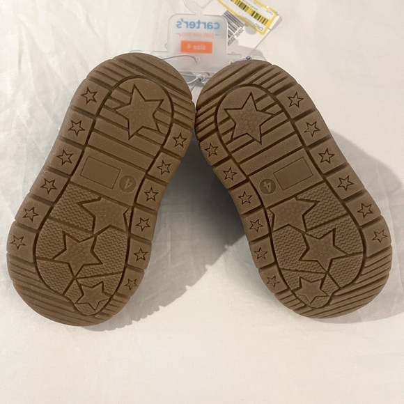 Carter's "Just One You" Floral Infant/Toddler Baby Girl Booties Size 4 Slip On - Picture 5 of 5